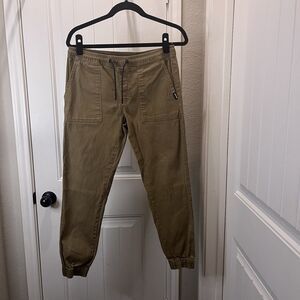 Tony Hawk Pull On Jogger Tan Khaki Pants Mens Size S Gorpcore Outdoors
